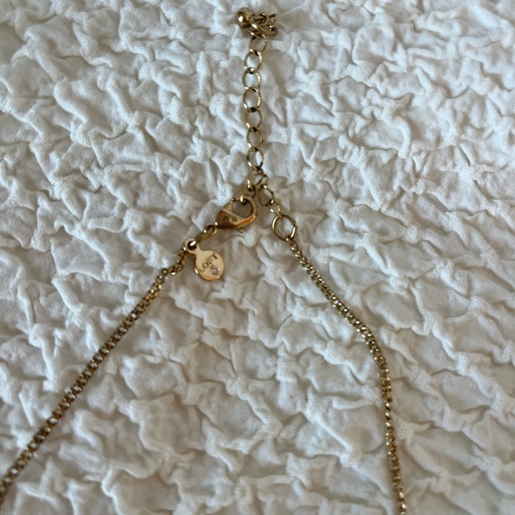 Green Teardrop Loft Statement Necklace - Picture 3 of 3